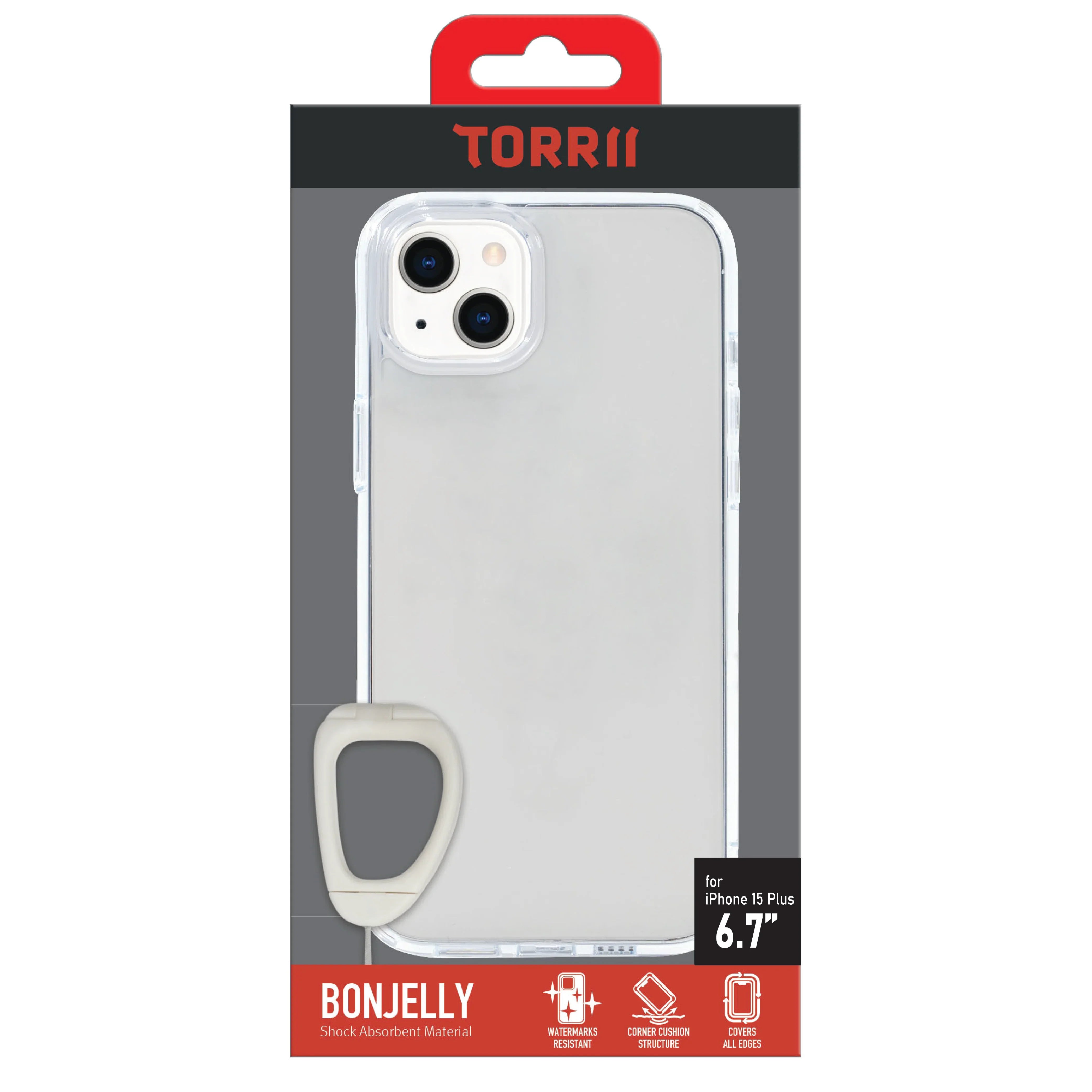 Torrii Bonjelly iPhone 15 Plus / 14 Plus Cover - Clear - Tashqila Torrii Bonjelly iPhone 15 Plus / 14 Plus Cover - Clear - Tashqila